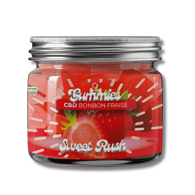 Gummies CBD Confort Sweet Rush Bonbon Fraise